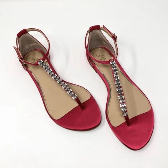 EUC Jewel Badgley Mischka Sandals - Picture 1 of 8